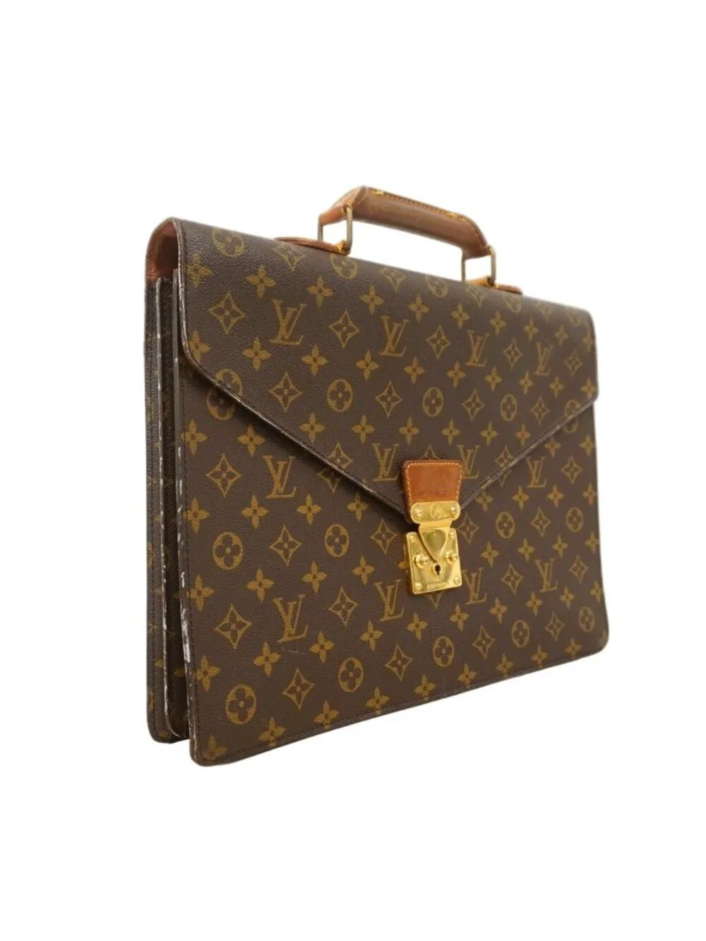 Louis Vuitton Briefcase Monogram Serviette Conseil Brown